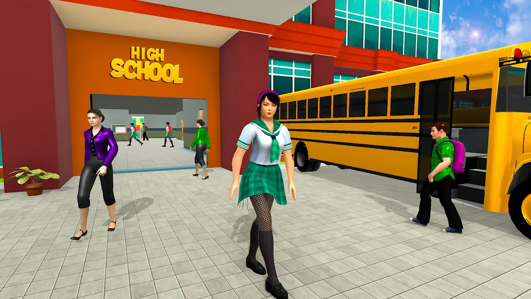 Download High School Girl Simulator 3D [MOD Menu] latest version 2.5.1 for Android