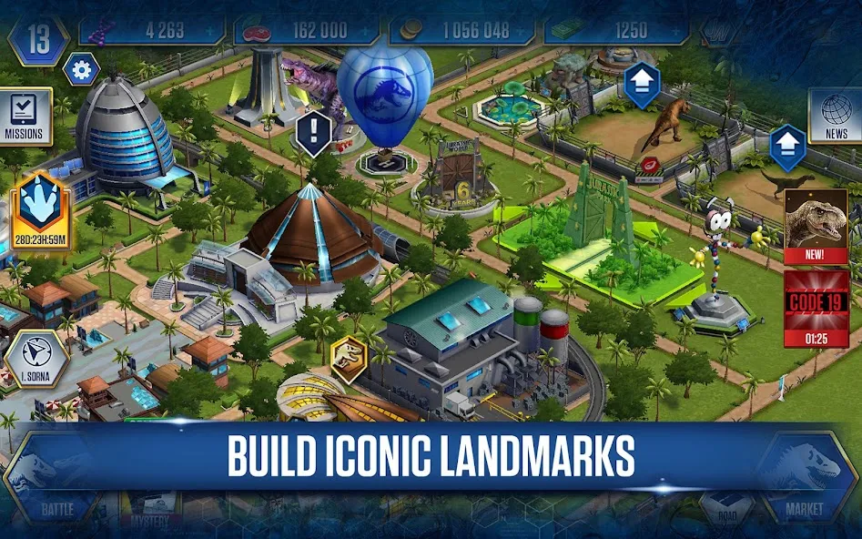 Download Jurassic World™: The Game [MOD Unlocked] latest version 1.2.8 for Android