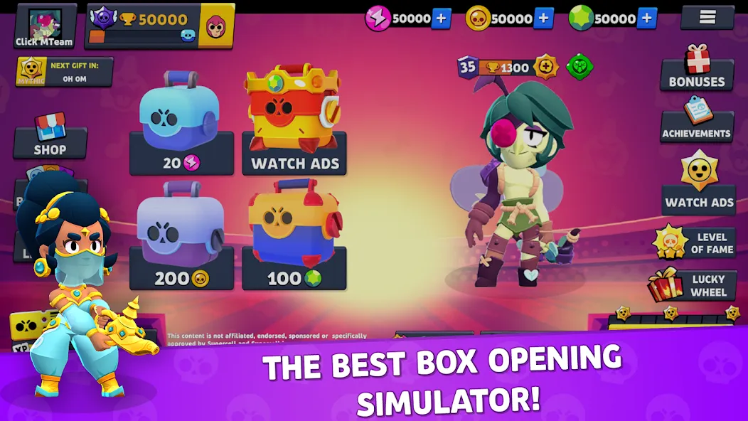 Download Brawl Box Stars Simulator [MOD MegaMod] latest version 2.8.1 for Android