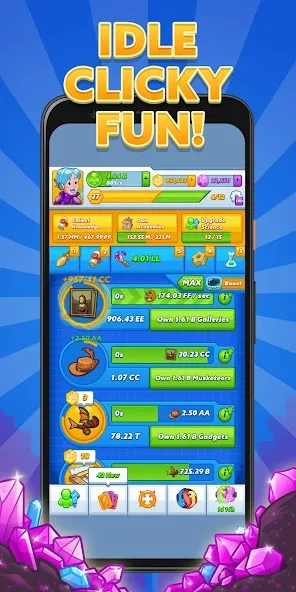 Download AdVenture Ages: Idle Clicker [MOD Unlocked] latest version 1.9.4 for Android