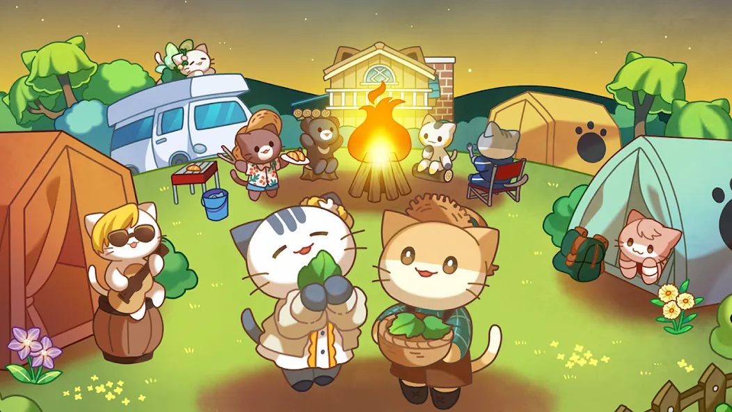 Download Cat Forest - Healing Camp [MOD Unlimited money] latest version 0.3.4 for Android
