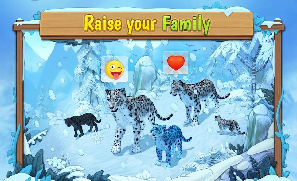 Download Snow Leopard Family Sim Online [MOD Menu] latest version 1.2.3 for Android