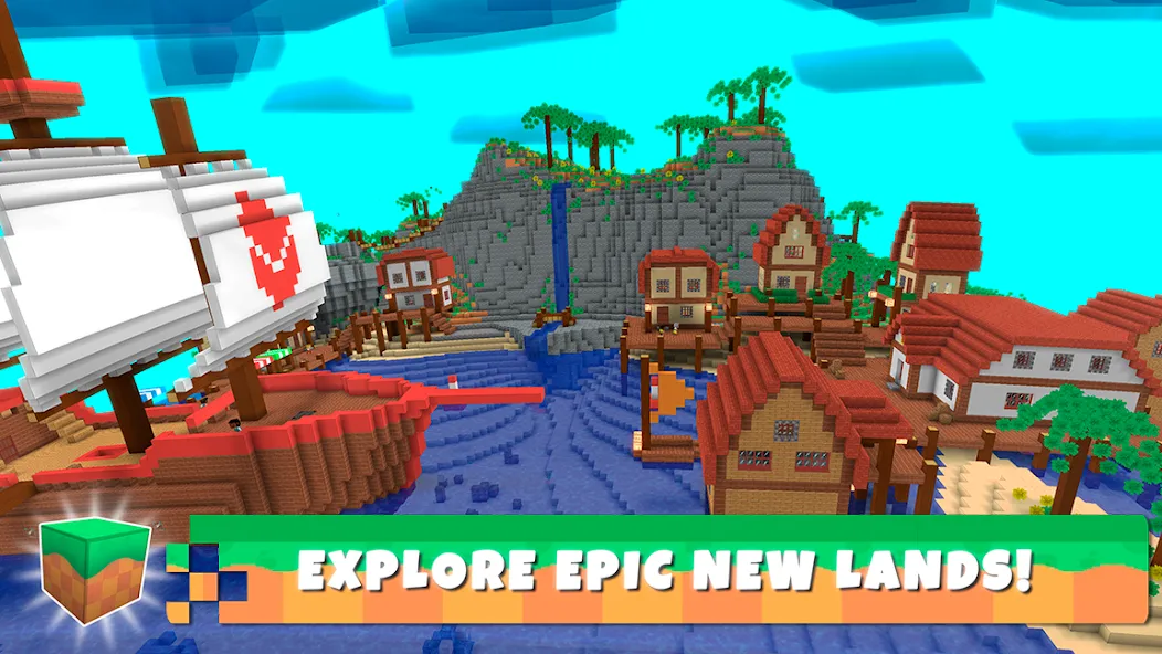 Download Crafty Lands: Build & Explore [MOD Menu] latest version 2.1.3 for Android