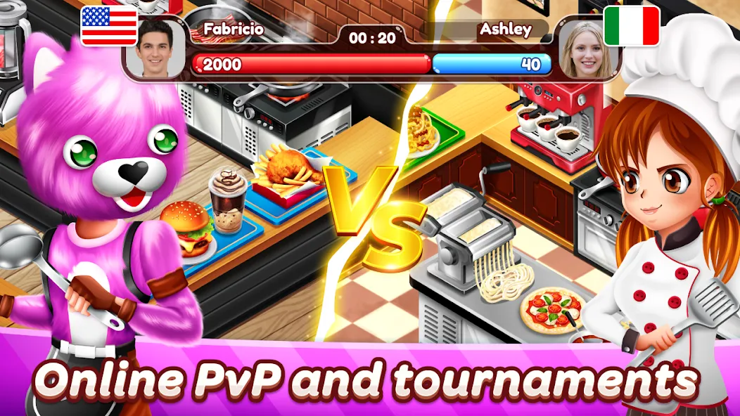 Download Cafe Panic: Cooking games [MOD MegaMod] latest version 2.4.2 for Android