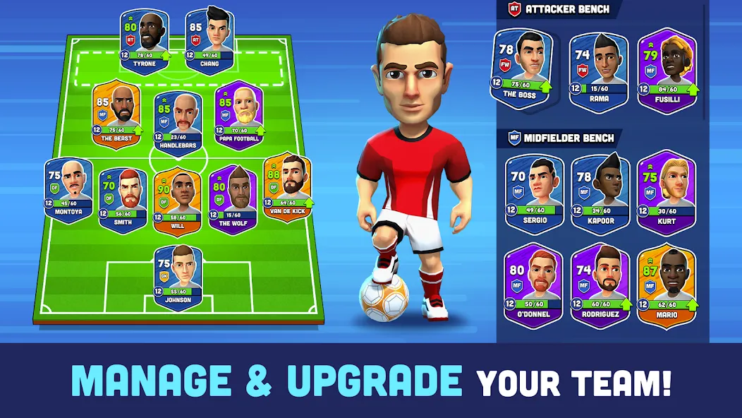 Download Mini Football - Mobile Soccer [MOD Unlimited money] latest version 1.7.5 for Android