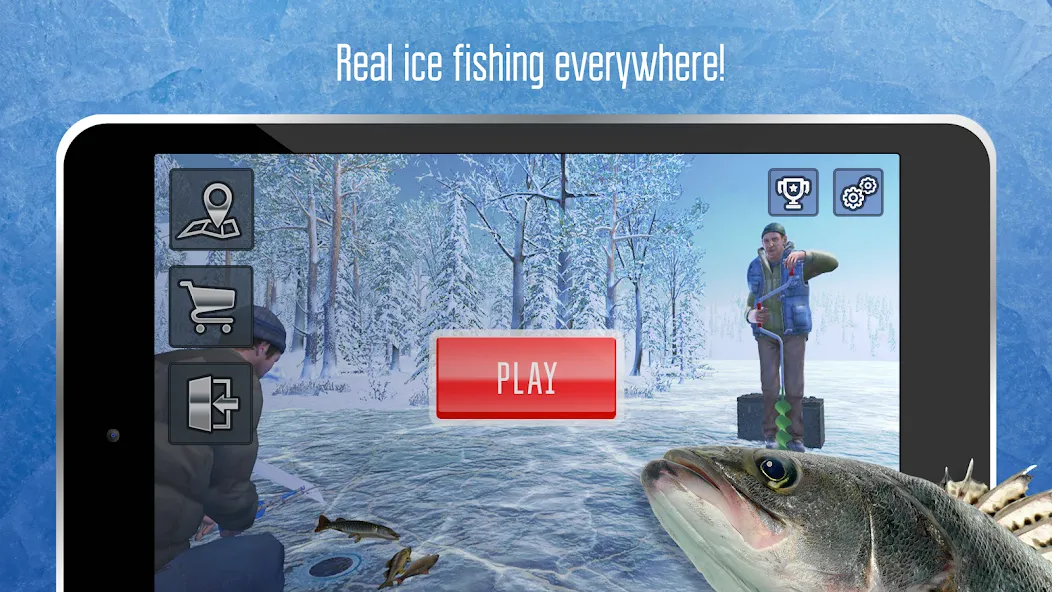 Download Ice fishing game. Catch bass. [MOD Menu] latest version 1.7.1 for Android