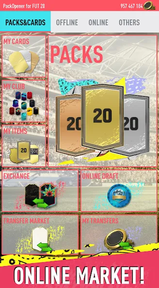 Download Pack Opener for FUT 20 by SMOQ [MOD Unlimited money] latest version 2.5.5 for Android