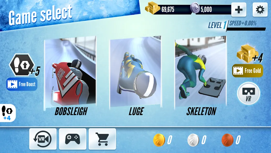 Download Sleigh Champion Winter sports [MOD Unlimited money] latest version 0.3.7 for Android