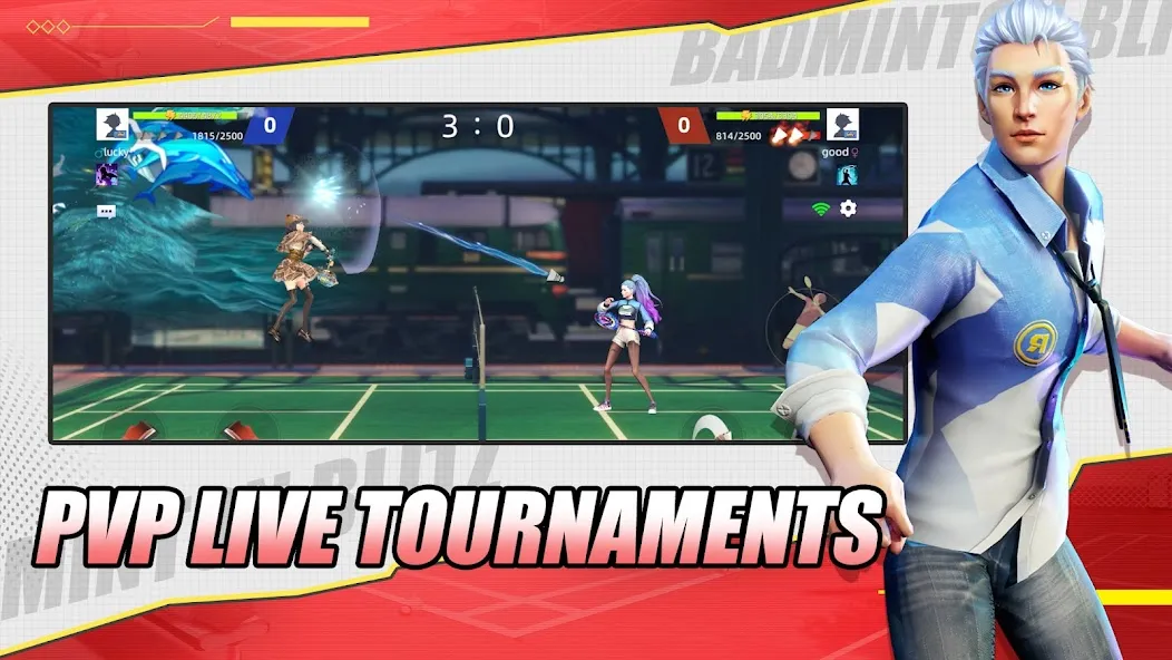 Download Badminton Blitz - PVP online [MOD Unlimited money] latest version 2.3.7 for Android