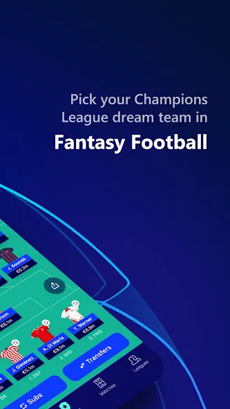 Download UEFA Gaming: Fantasy Football [MOD Unlocked] latest version 0.4.3 for Android