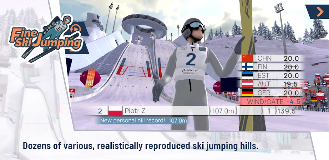 Download Fine Ski Jumping [MOD MegaMod] latest version 1.6.5 for Android