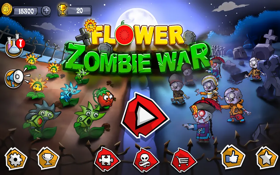 Download Flower Zombie War [MOD Unlocked] latest version 1.3.7 for Android