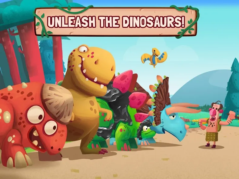 Download Dino Bash: Dinosaur Battle [MOD MegaMod] latest version 1.6.5 for Android