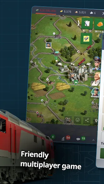 Download Rail Nation - Railroad Tycoon [MOD MegaMod] latest version 1.5.7 for Android