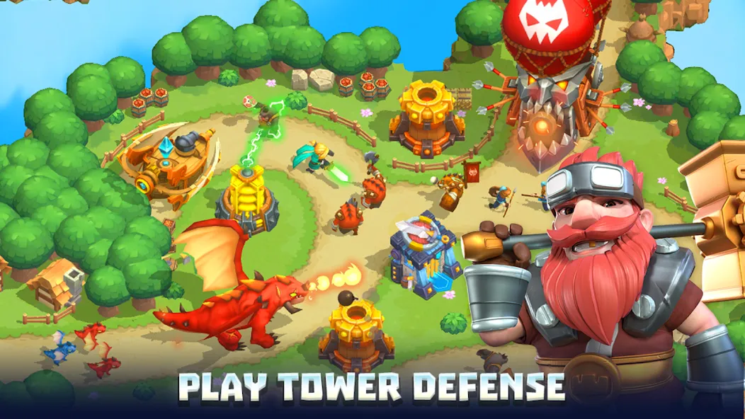 Download Wild Sky: Tower Defense TD [MOD Unlocked] latest version 1.4.1 for Android