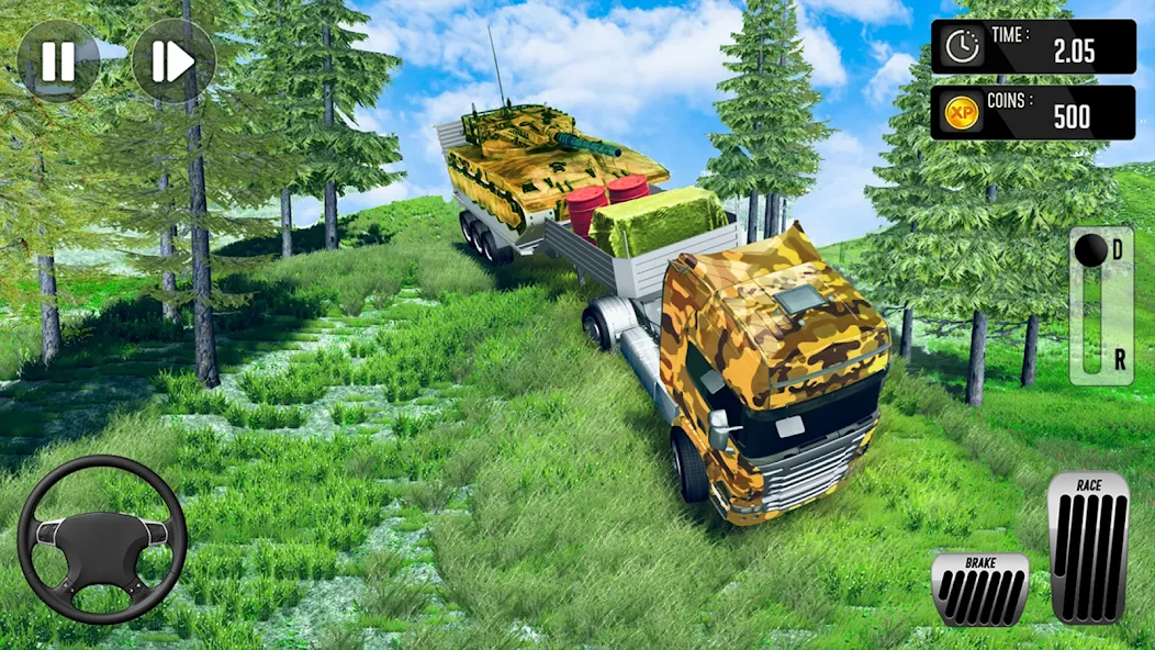 Download Army Simulator Truck games 3D [MOD Menu] latest version 0.9.9 for Android