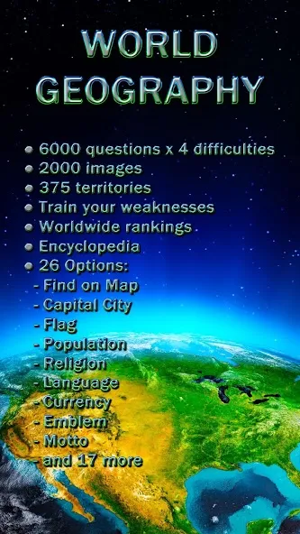 Download World Geography - Quiz Game [MOD Unlocked] latest version 0.8.7 for Android