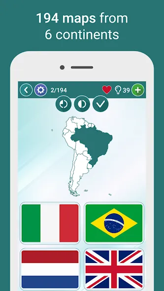 Download Geography Quiz - World Flags [MOD Menu] latest version 1.1.5 for Android