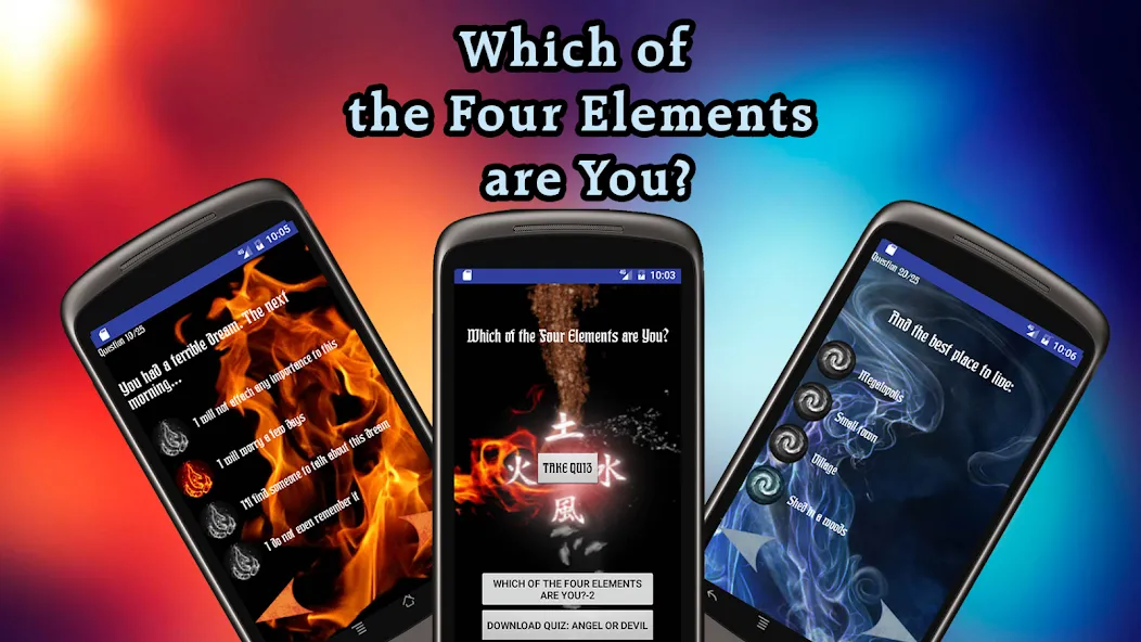 Download Which of four elements are you [MOD Menu] latest version 1.4.5 for Android