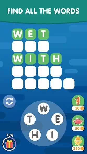 Download Word Search Sea: Word Puzzle [MOD MegaMod] latest version 2.1.3 for Android