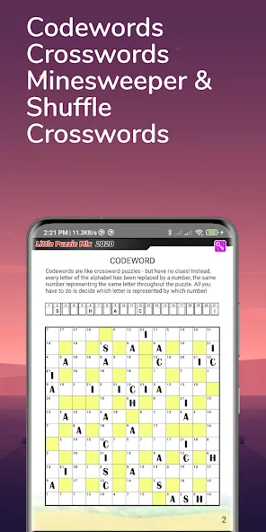 Download Puzzle Book: Daily puzzle page [MOD Unlimited money] latest version 0.2.1 for Android