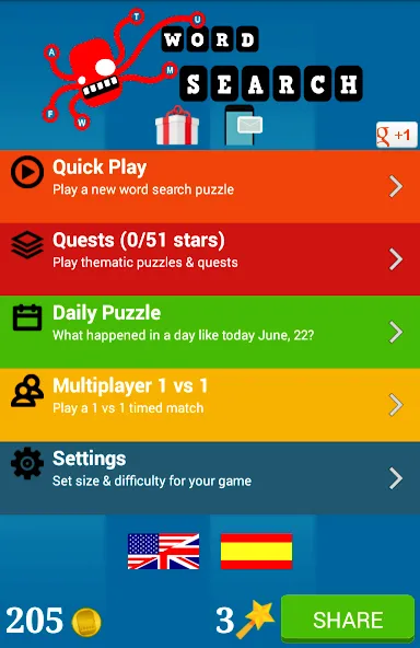 Download Word Search [MOD Unlocked] latest version 0.4.4 for Android