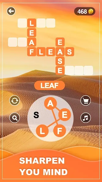 Download Word Calm - Scape puzzle game [MOD Unlimited coins] latest version 0.4.6 for Android