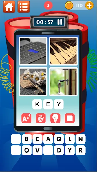 Download Word Bomb : 4 pics 1 word [MOD Unlimited money] latest version 1.3.5 for Android