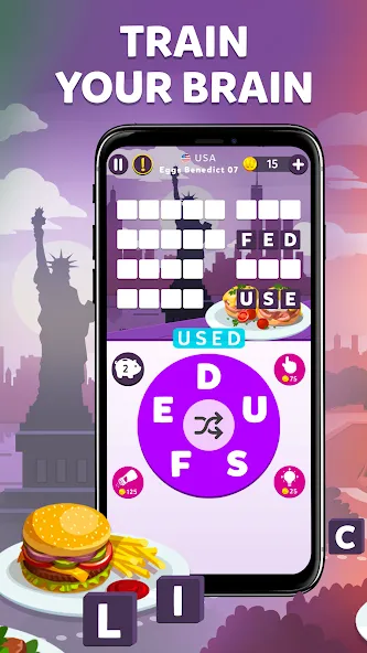 Download Wordelicious - Fun Word Puzzle [MOD Menu] latest version 0.1.2 for Android